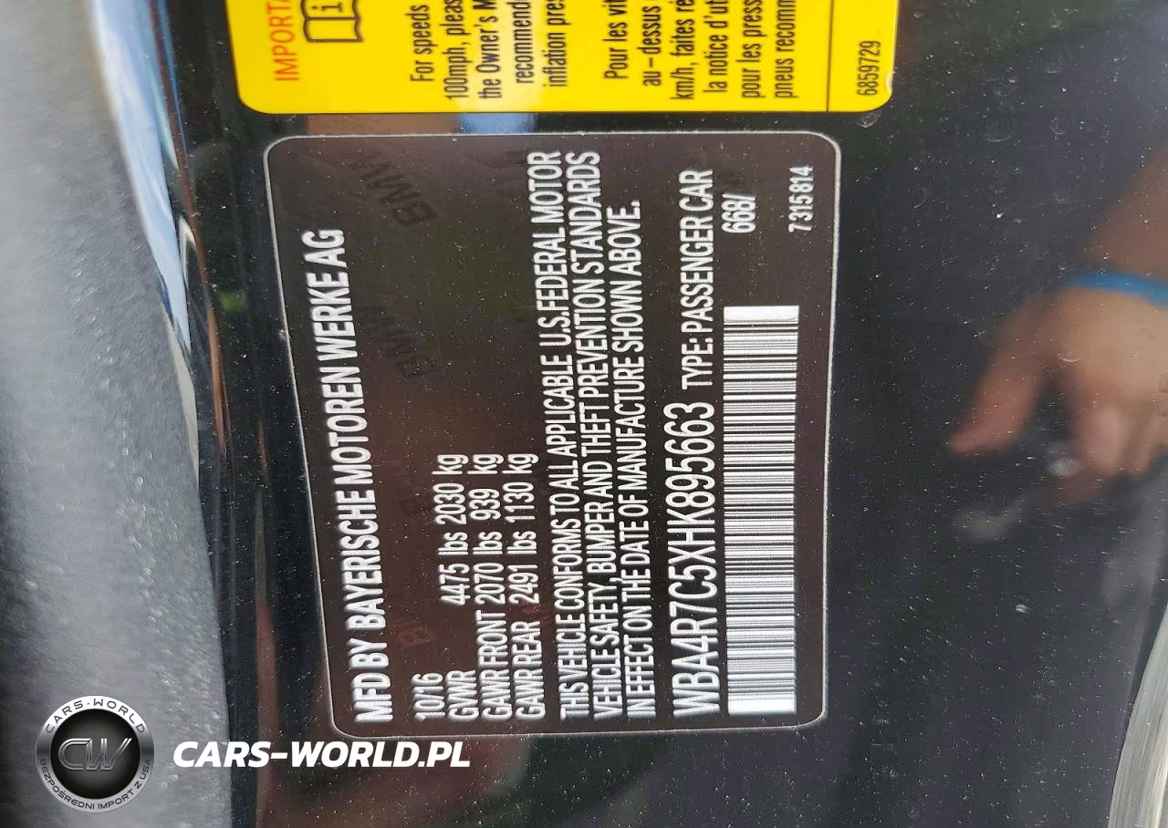 2017 BMW 430I VIN:WBA4R7C5XHK895663 - 12