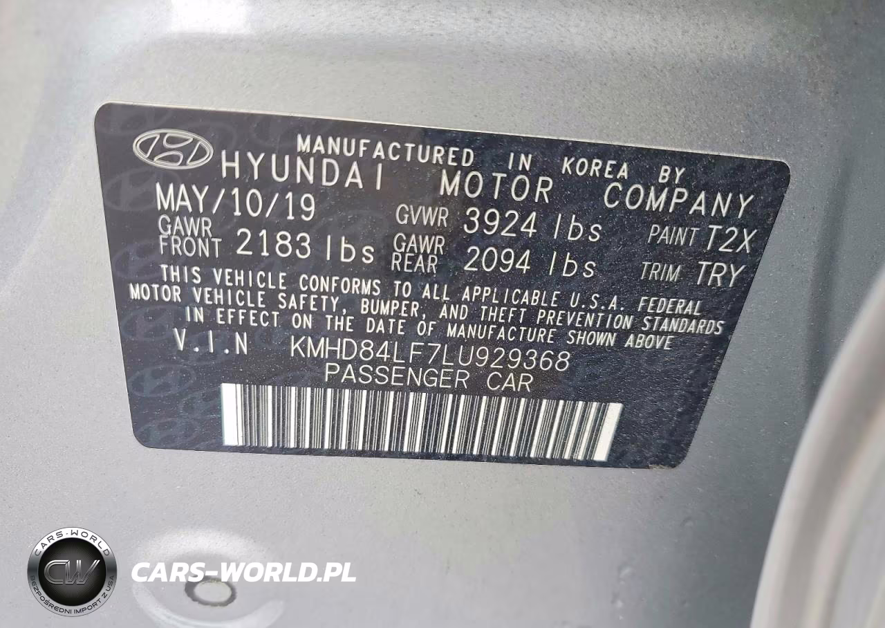 2020 Hyundai Elantra Value Edition VIN:KMHD84LF7LU929368 - 12