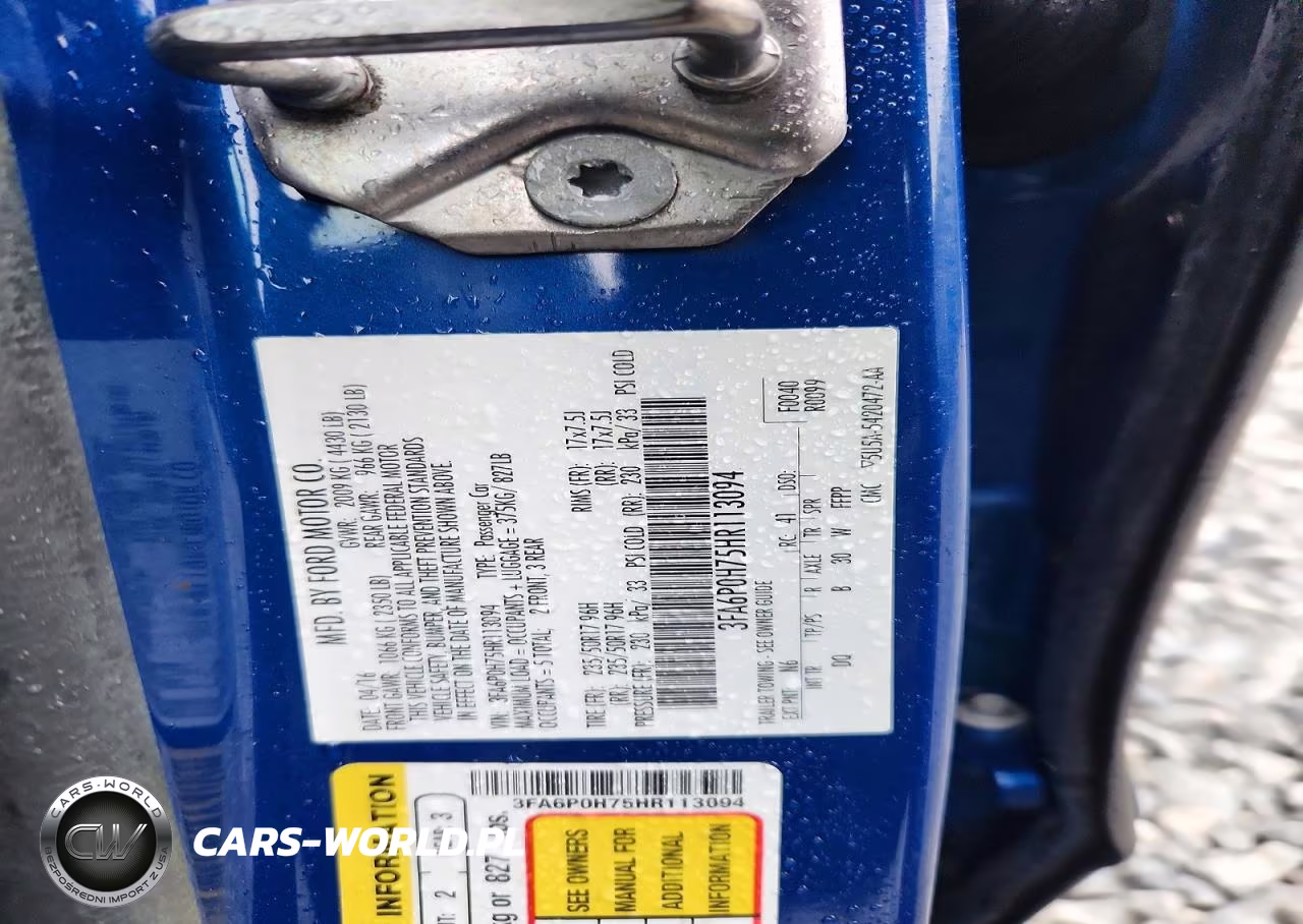 2017 Ford Fusion Se VIN:3FA6P0H75HR113094 - 12