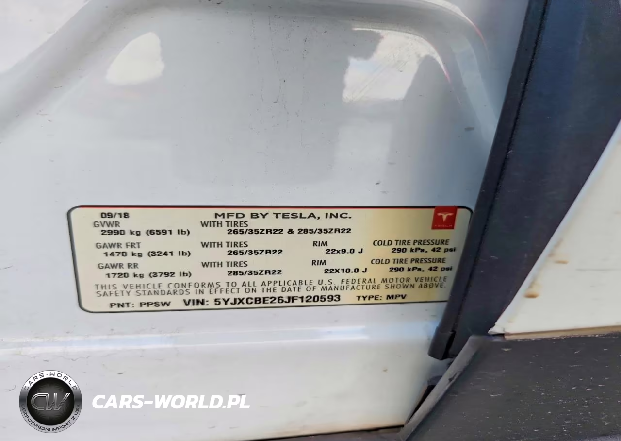 2018 Tesla Model X VIN:5YJXCBE26JF120593 - 13