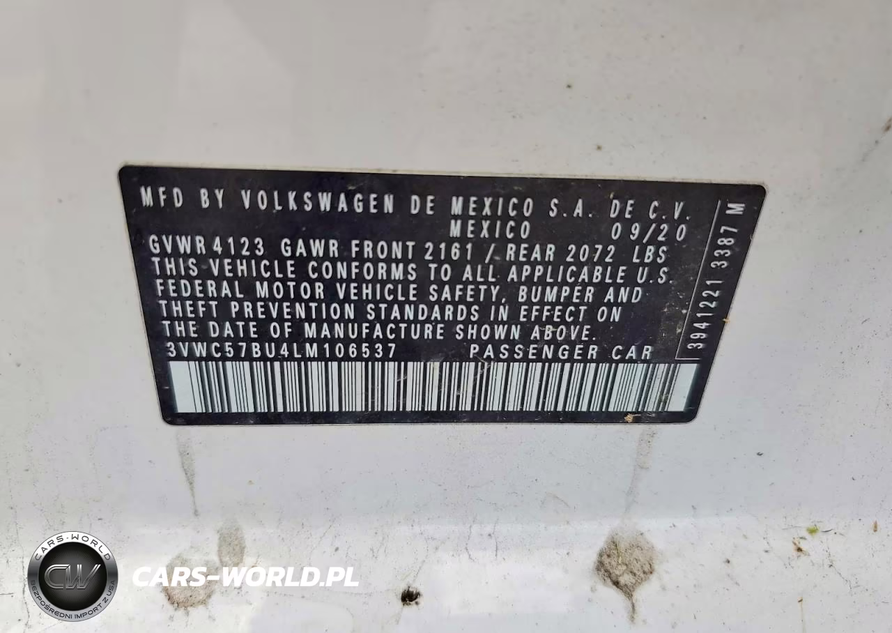 2020 Volkswagen Jetta S VIN:3VWC57BU4LM106537 - 12