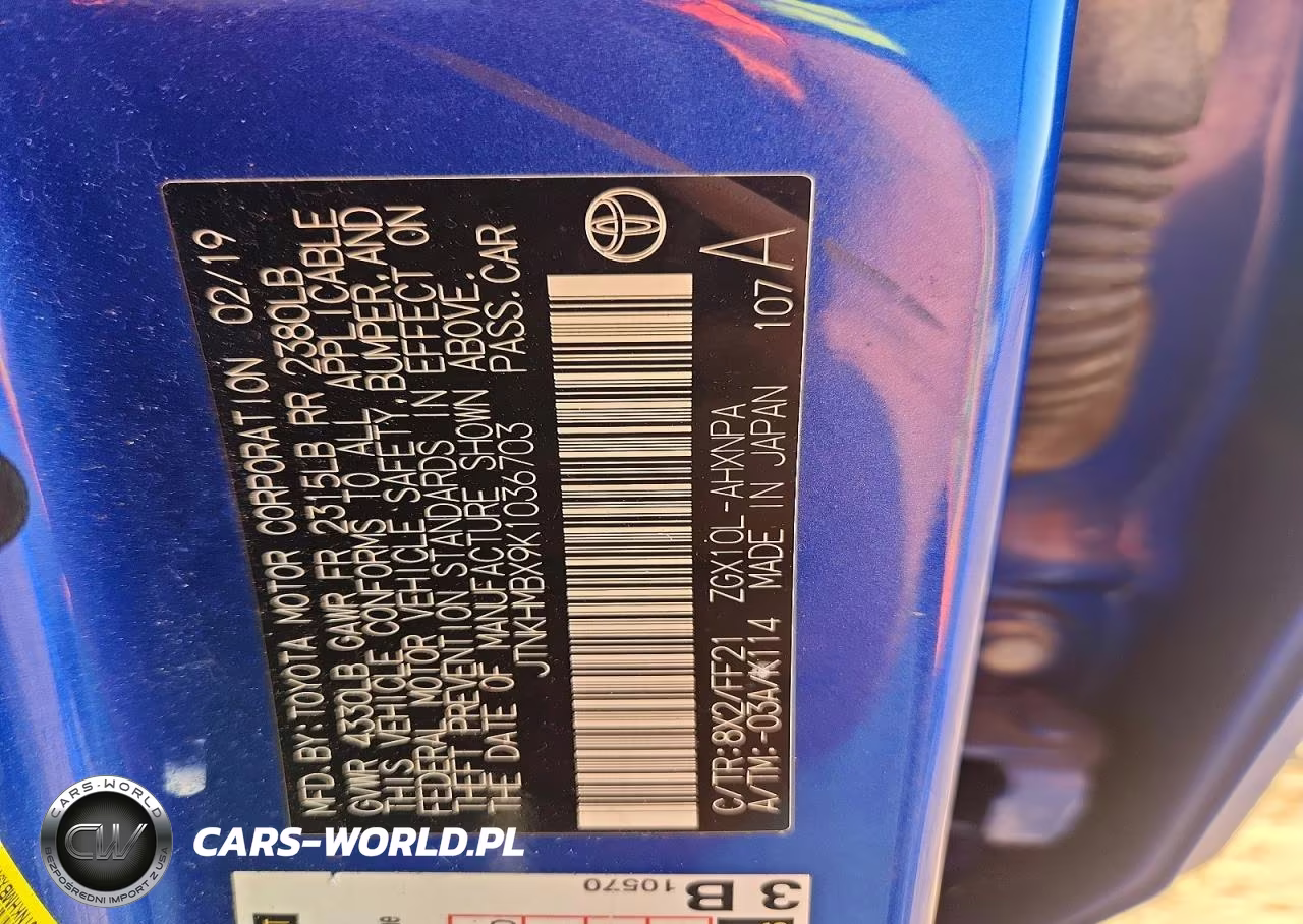 2019 Toyota C-Hr Xle VIN:JTNKHMBX9K1036703 - 13