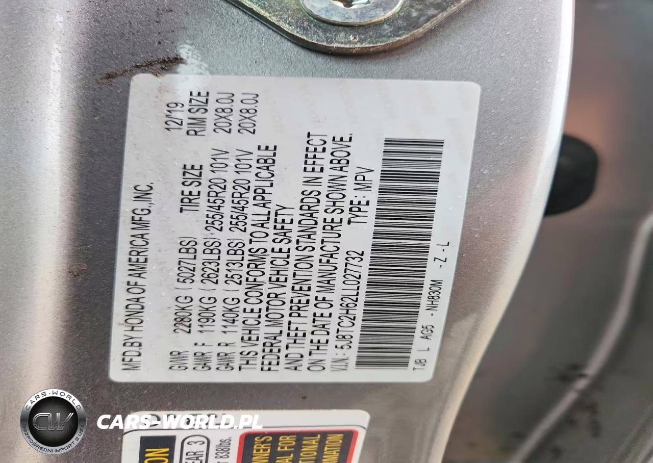 2020 Acura Rdx VIN:5J8TC2H62LL027732 - 13