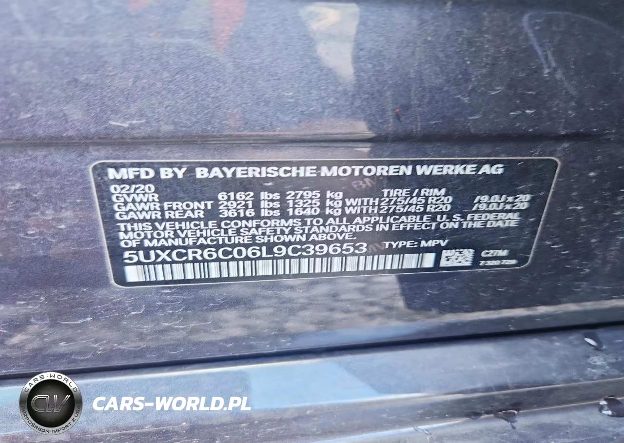 2020 BMW X5 xDrive40I VIN:5UXCR6C06L9C39653 - 13