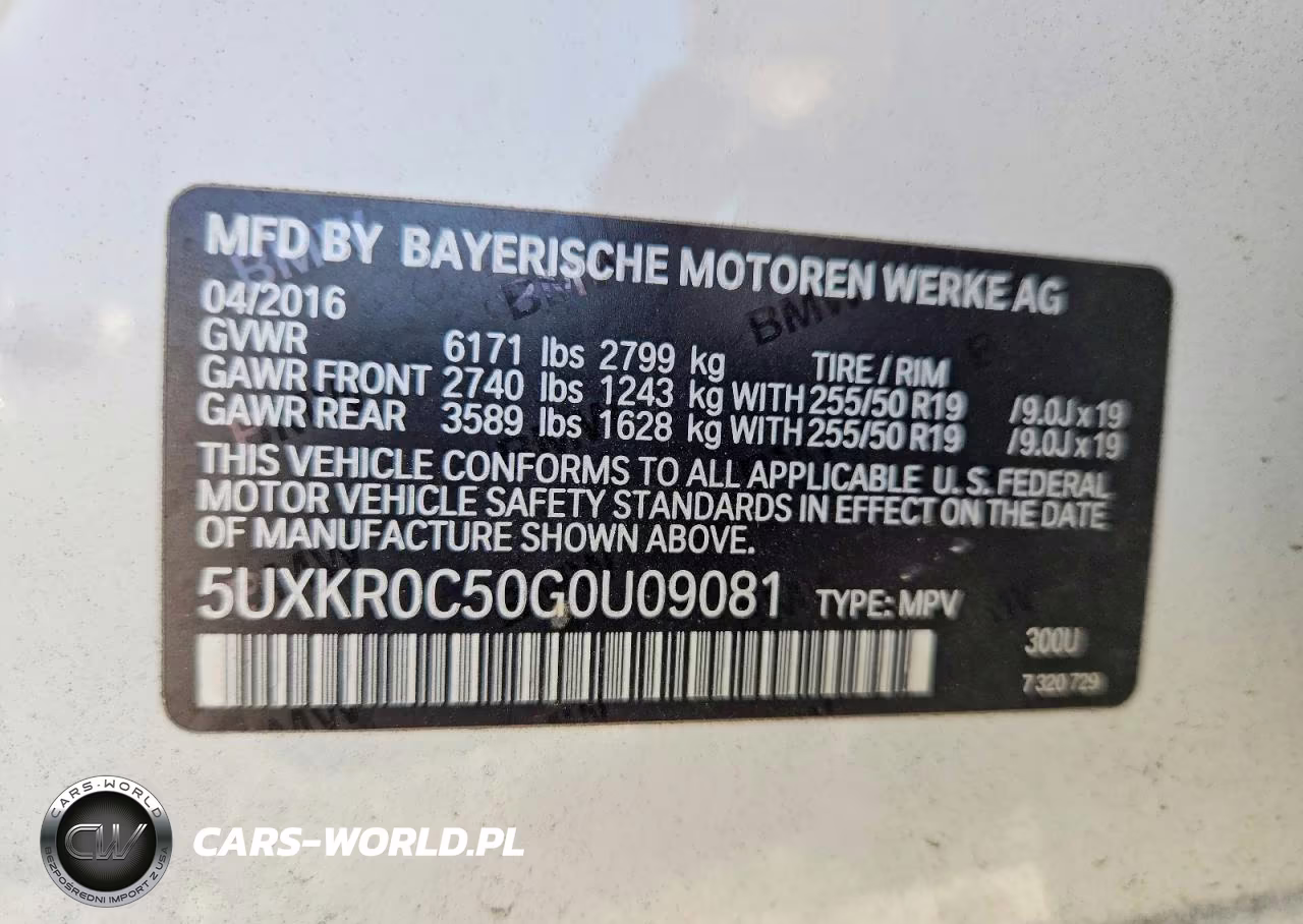 2016 BMW X5 xDrive35I VIN:5UXKR0C50G0U09081 - 13