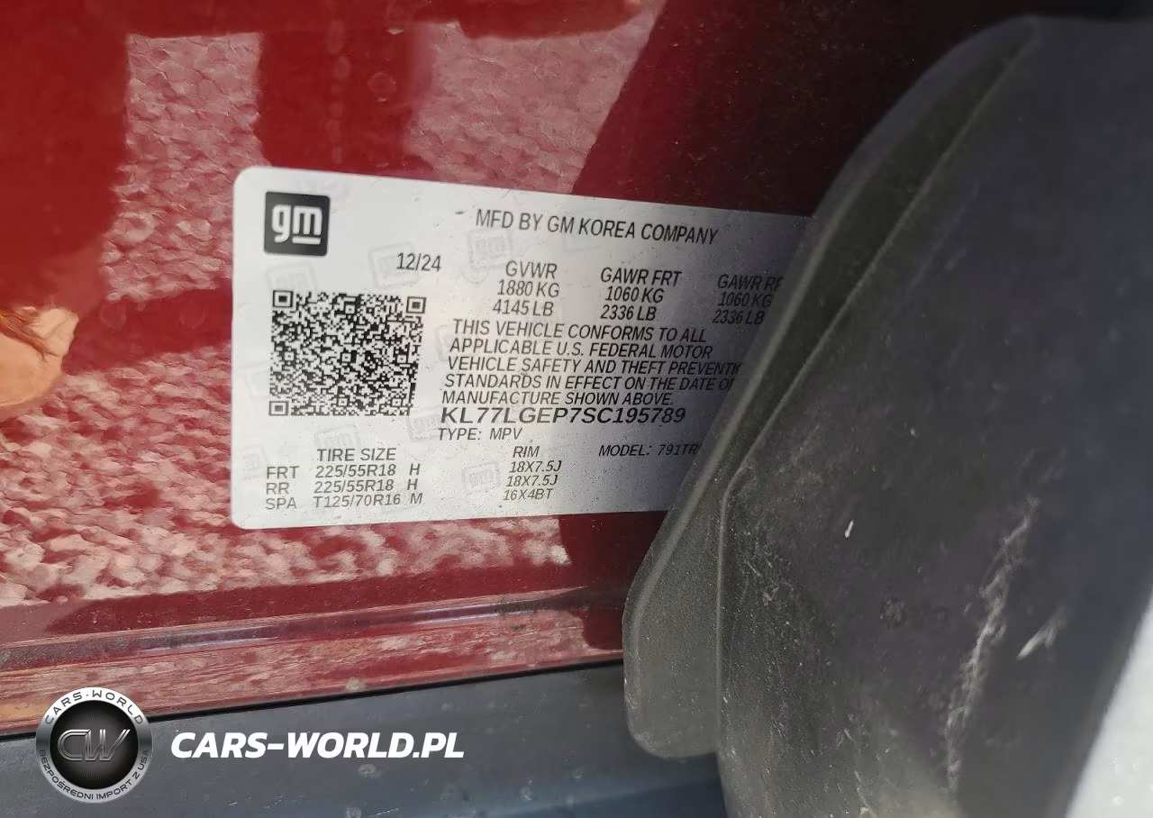 2025 Chevrolet Trax 1Rs VIN:KL77LGEP7SC195789 - 13