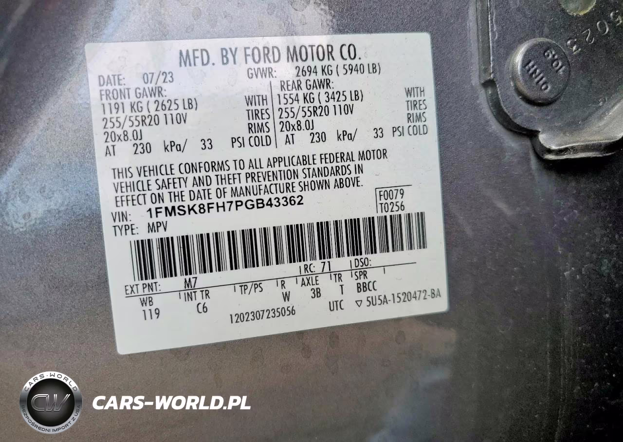 2023 Ford Explorer Limited VIN:1FMSK8FH7PGB43362 - 12