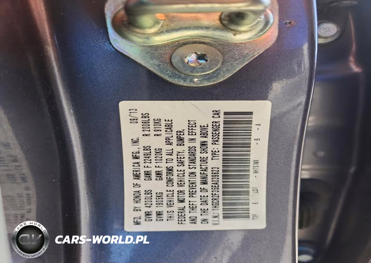 2014 Honda Accord Lx VIN:1HGCR2F35EA039623 - 12