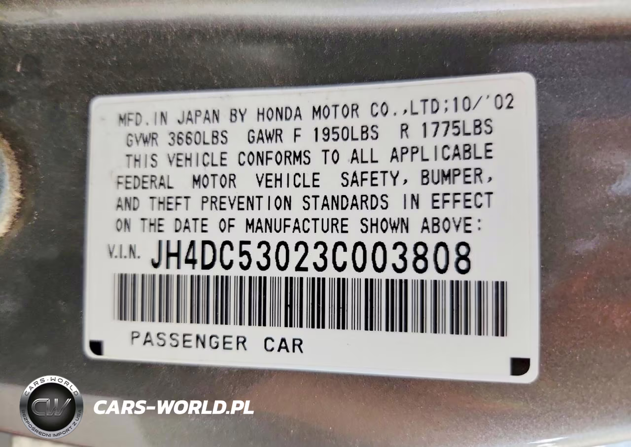 2003 Acura Rsx Type-S VIN:JH4DC53023C003808 - 13