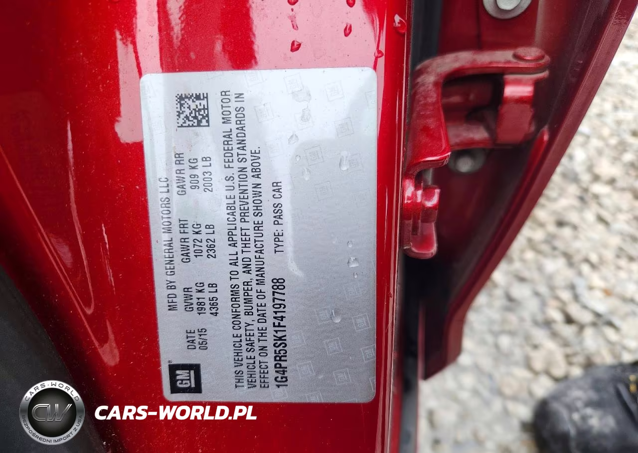 2015 Buick Verano Convenience VIN:1G4PR5SK1F4197788 - 12