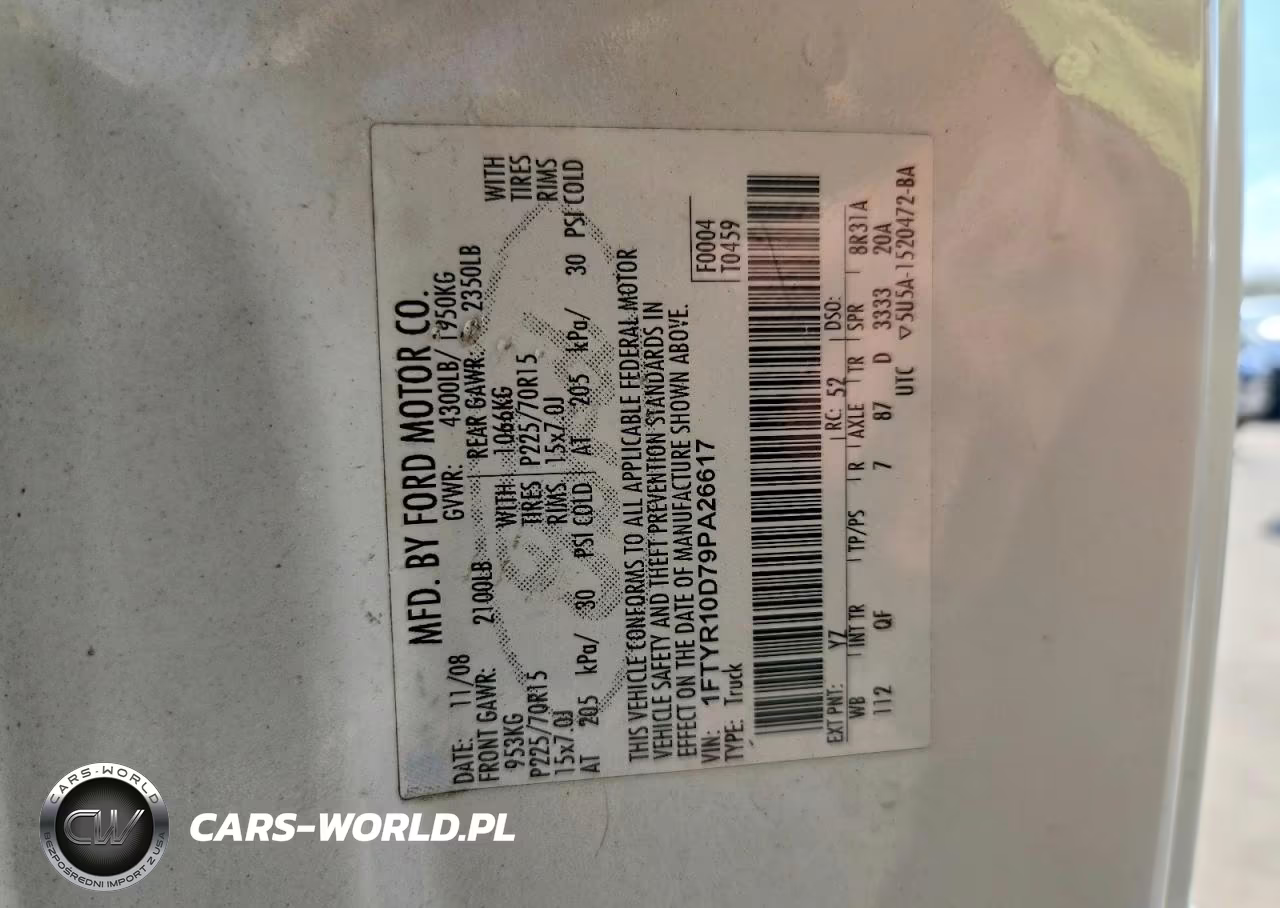 2009 Ford Ranger VIN:1FTYR10D79PA26617 - 12