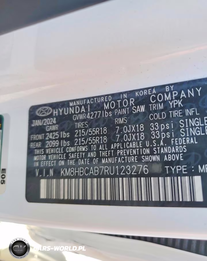 2024 Hyundai Kona Sel VIN:KM8HBCAB7RU123276 - 13
