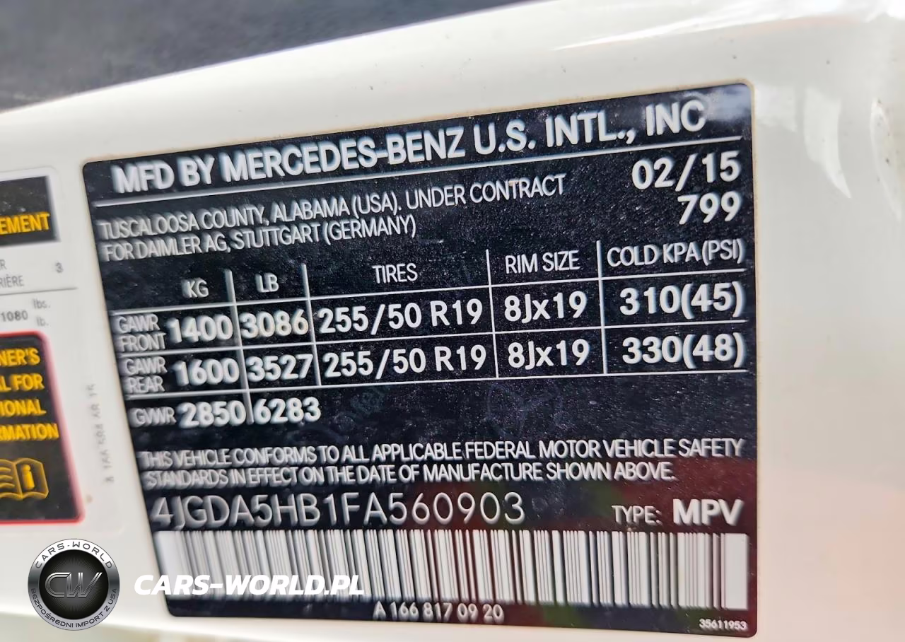 2015 Mercedes-Benz Ml 350 4Matic VIN:4JGDA5HB1FA560903 - 13