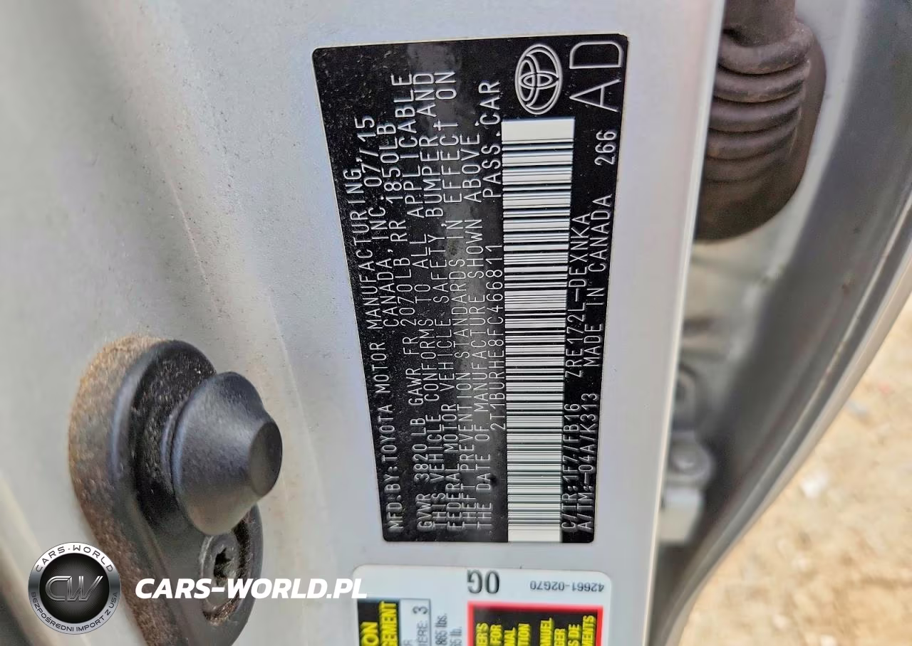 2015 Toyota Corolla Le VIN:2T1BURHE8FC466811 - 12