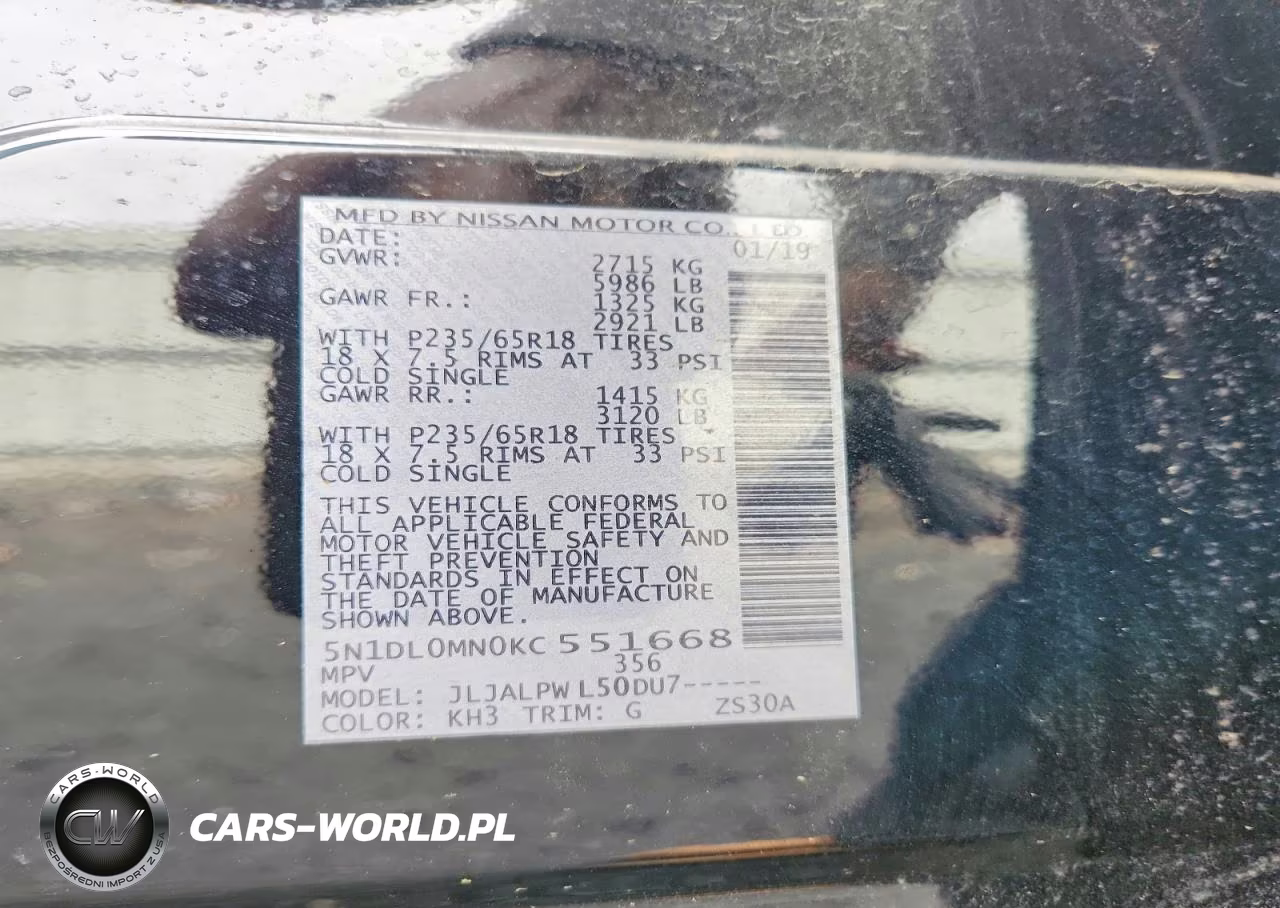 2019 Infiniti Qx60 Pure VIN:5N1DL0MN0KC551668 - 14