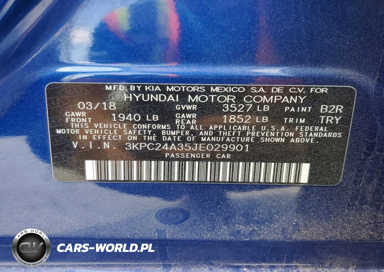 2018 Hyundai Accent VIN:3KPC24A35JE029901 - 13
