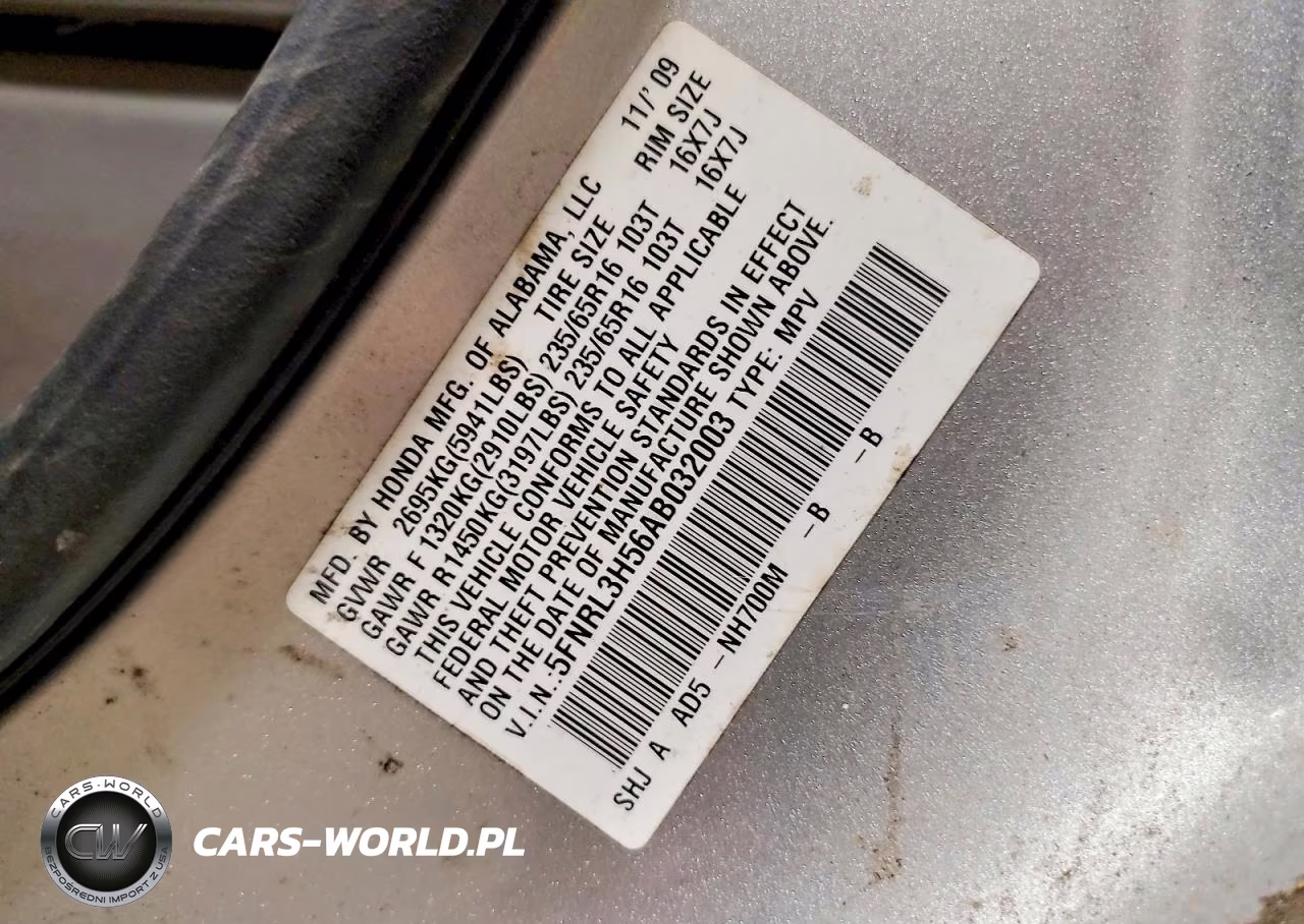 2010 Honda Odyssey Ex VIN:5FNRL3H56AB032003 - 14