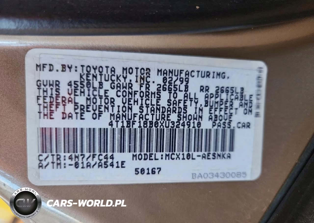 1999 Toyota Avalon Xl VIN:4T1BF18B0XU324910 - 12