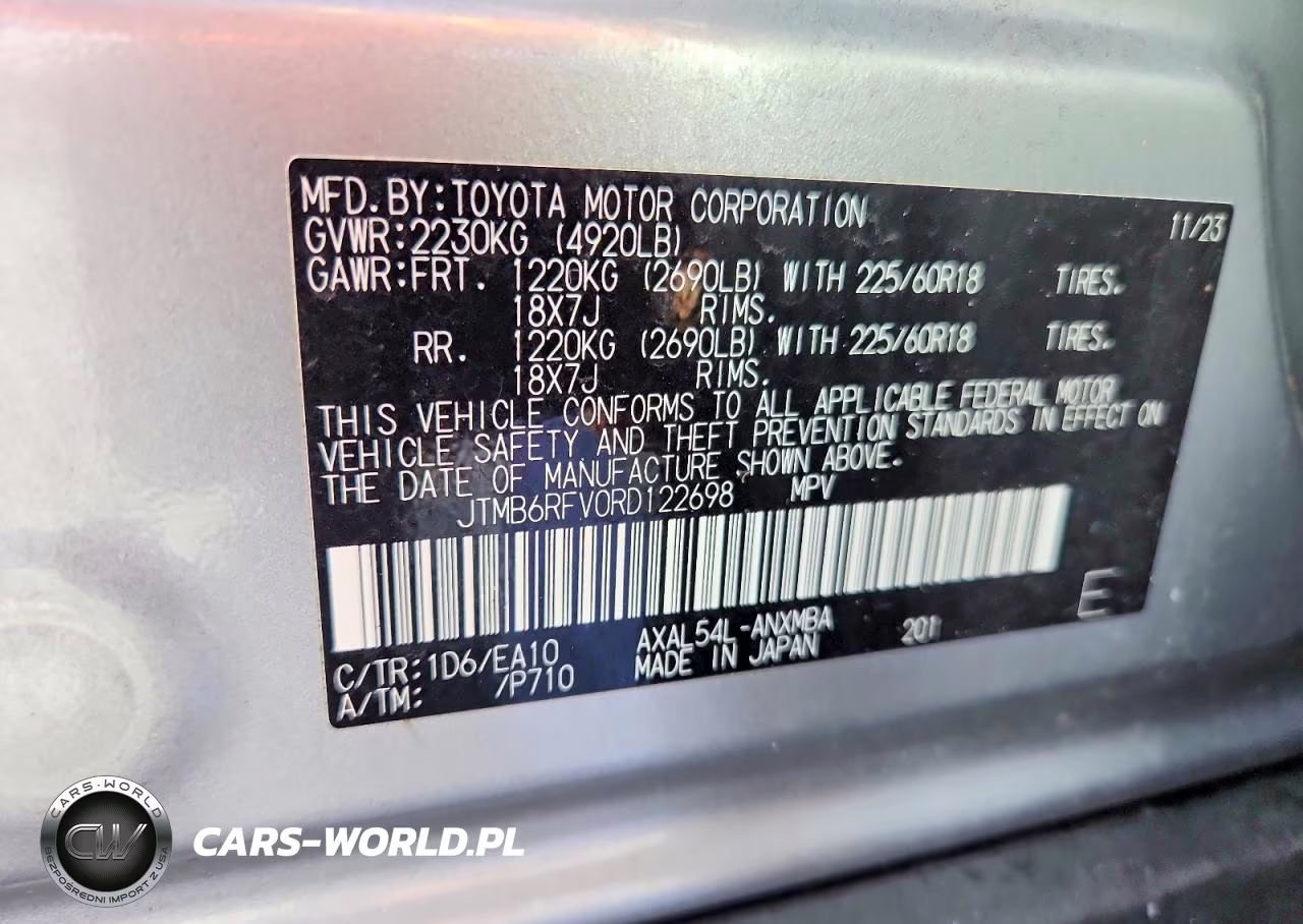 2024 Toyota Rav4 Xle Premium VIN:JTMB6RFV0RD122698 - 14