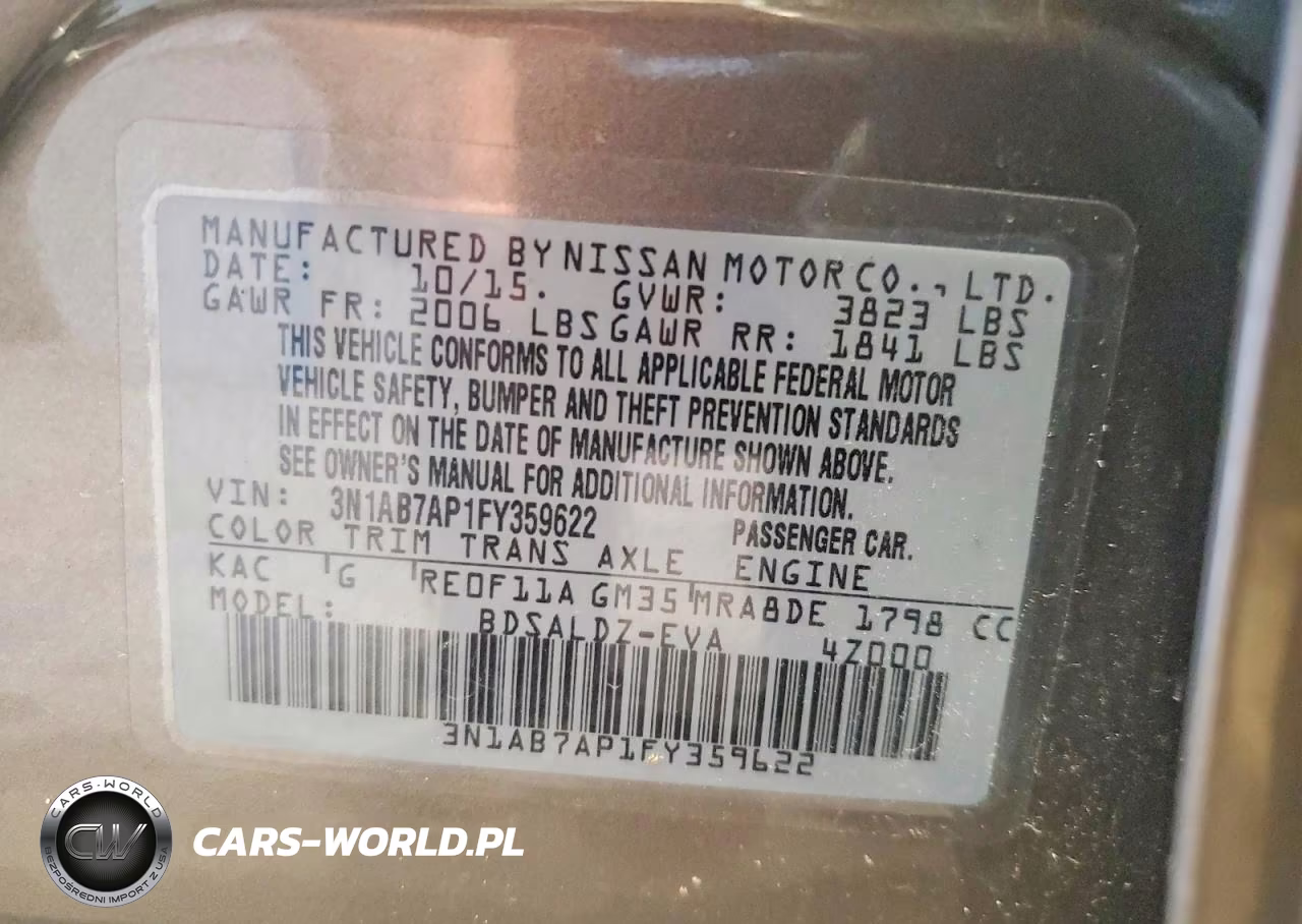 2015 Nissan Sentra Sv VIN:3N1AB7AP1FY359622 - 13