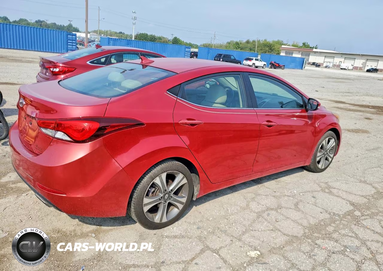 2014 Hyundai Elantra Sport VIN:KMHDH4AHXEU110104 - 3