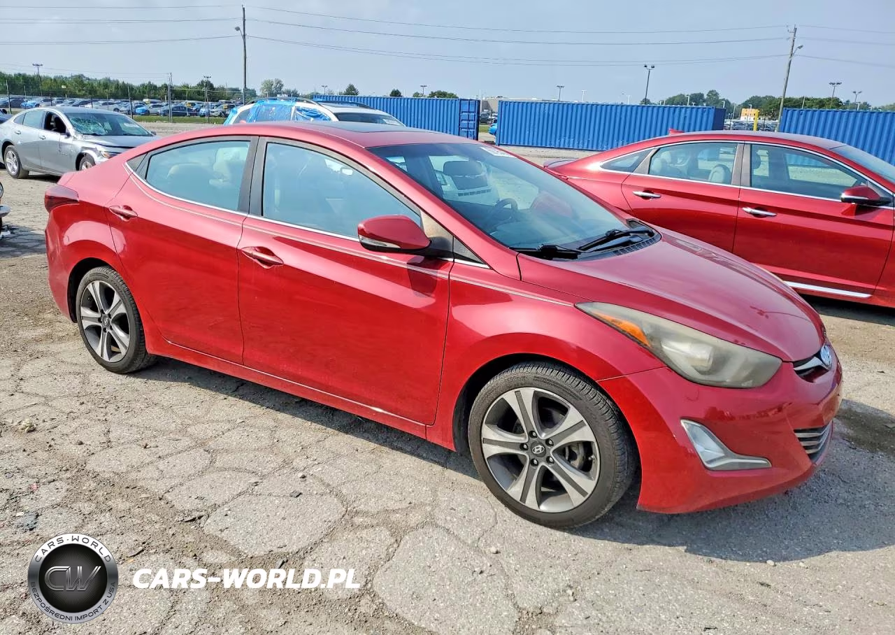 2014 Hyundai Elantra Sport VIN:KMHDH4AHXEU110104 - 4