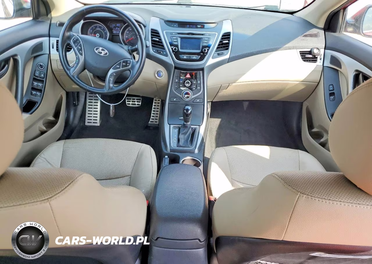 2014 Hyundai Elantra Sport VIN:KMHDH4AHXEU110104 - 8