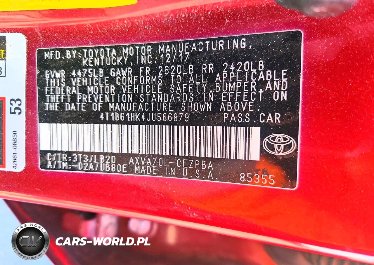 2018 Toyota Camry Xse VIN:4T1B61HK4JU566879 - 12
