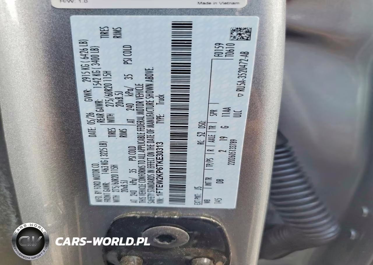2026 Ford F150 Stx VIN:1FTEW2KP6TKE30313 - 12