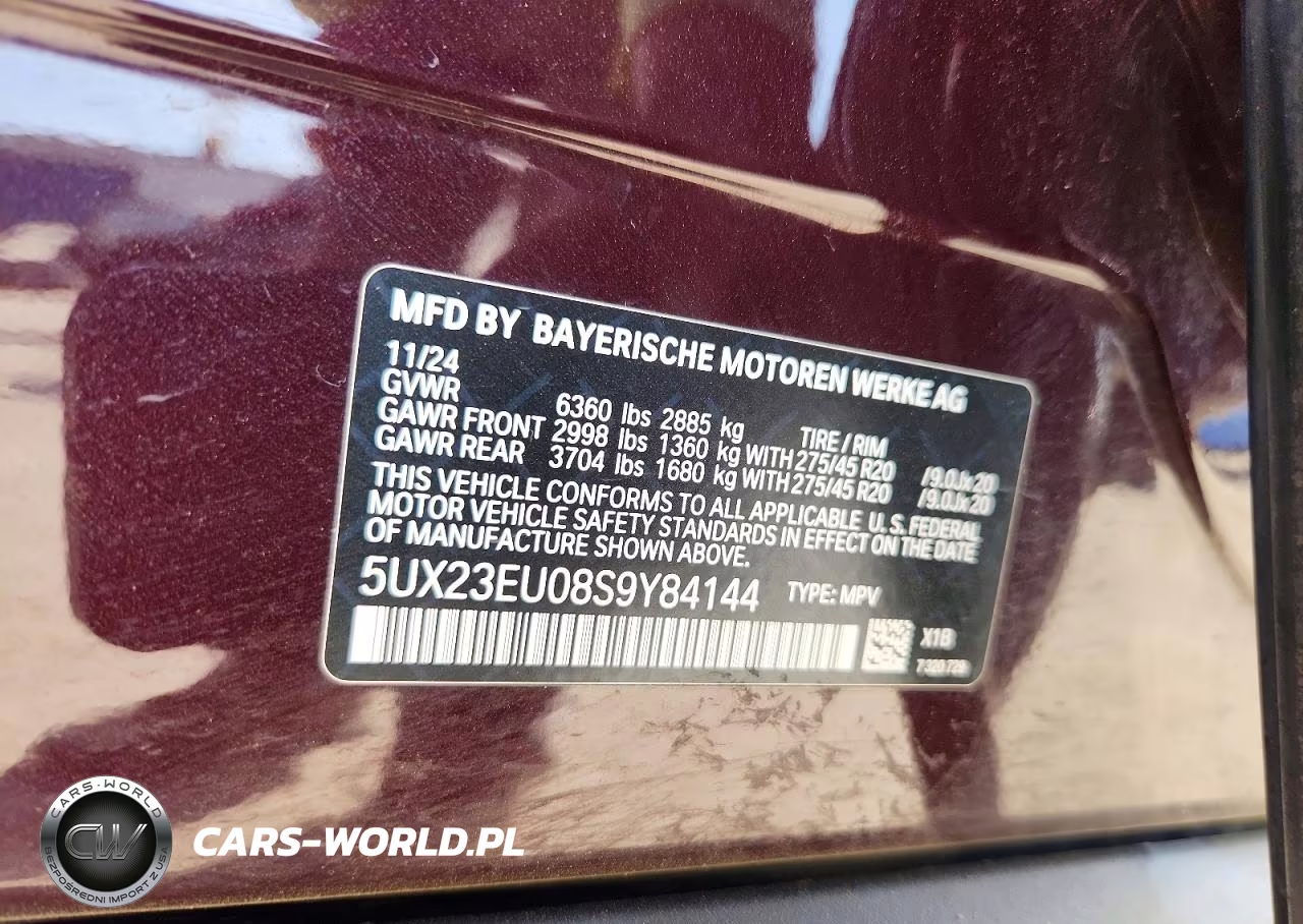 2025 BMW X5 xDrive40I VIN:5UX23EU08S9Y84144 - 14