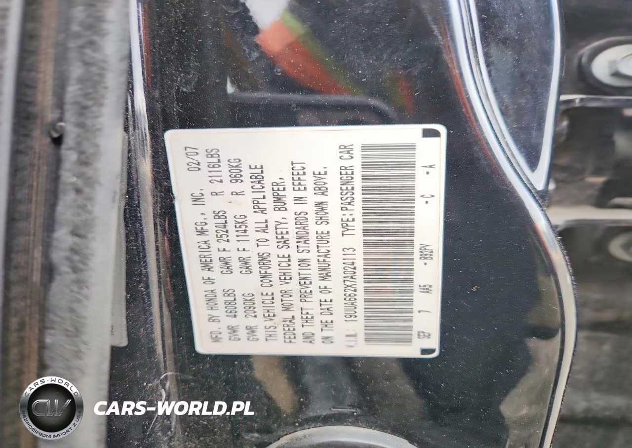 2007 Acura Tl VIN:19UUA662X7A024113 - 12