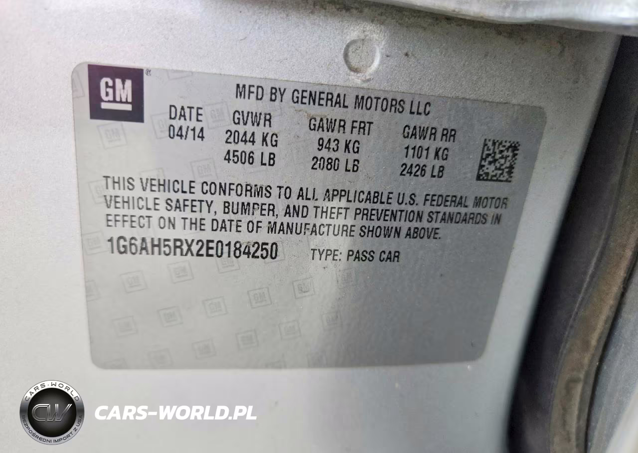 2014 Cadillac Ats Luxury VIN:1G6AH5RX2E0184250 - 12
