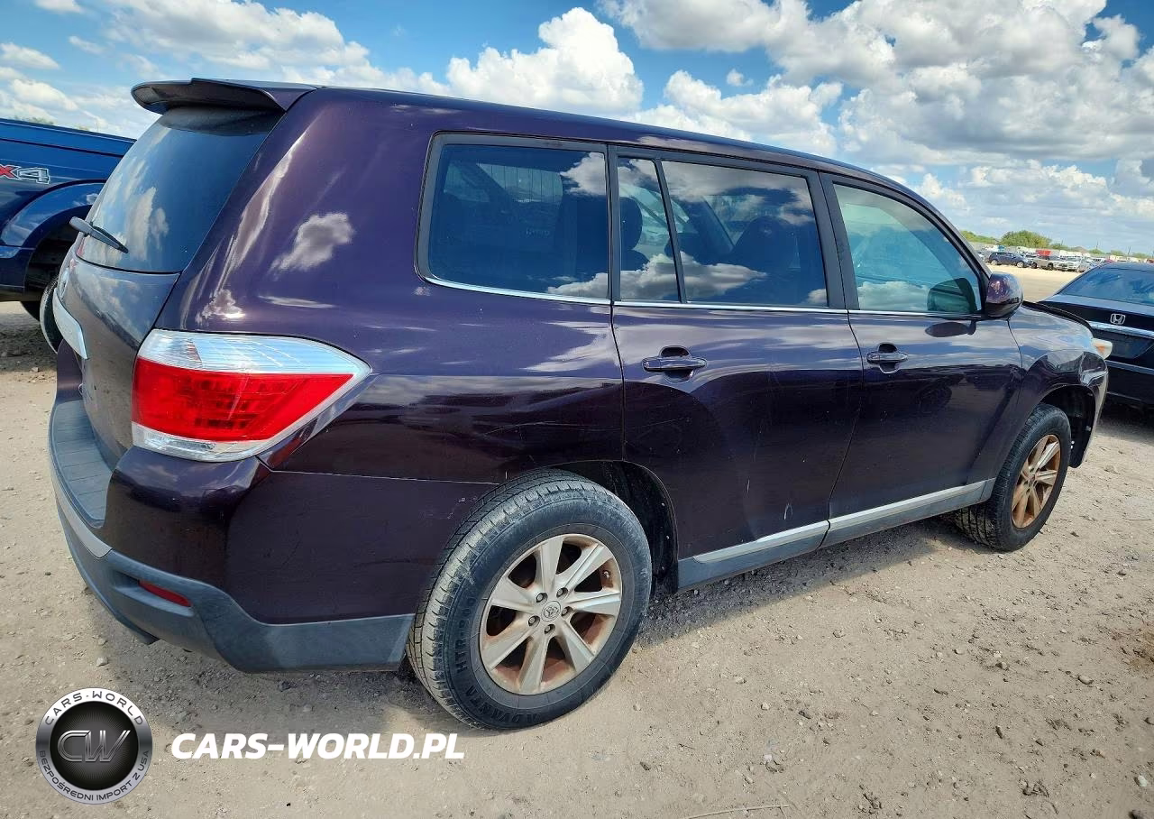 2013 Toyota Highlander Base VIN:5TDZA3EH3DS036188 - 3