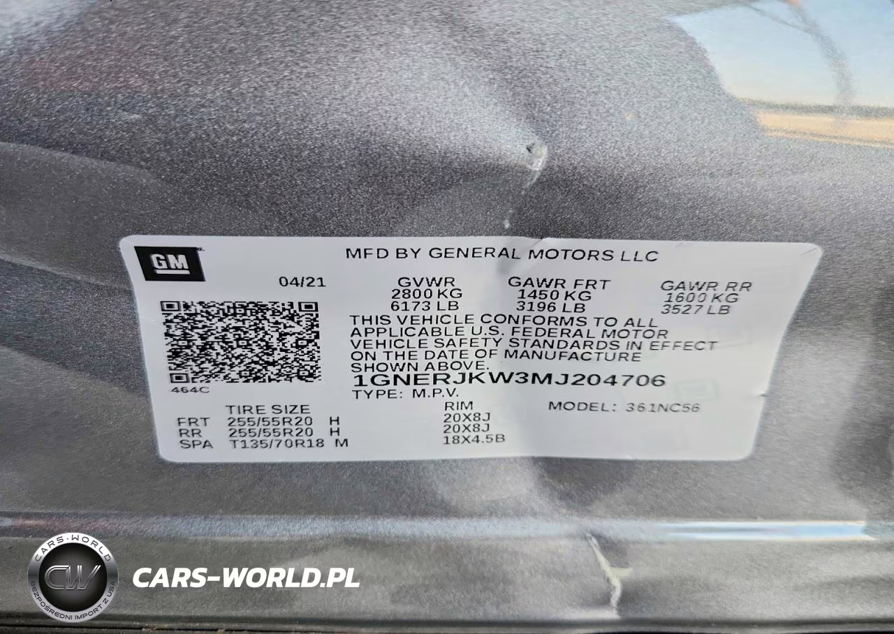 2021 Chevrolet Traverse Rs VIN:1GNERJKW3MJ204706 - 12