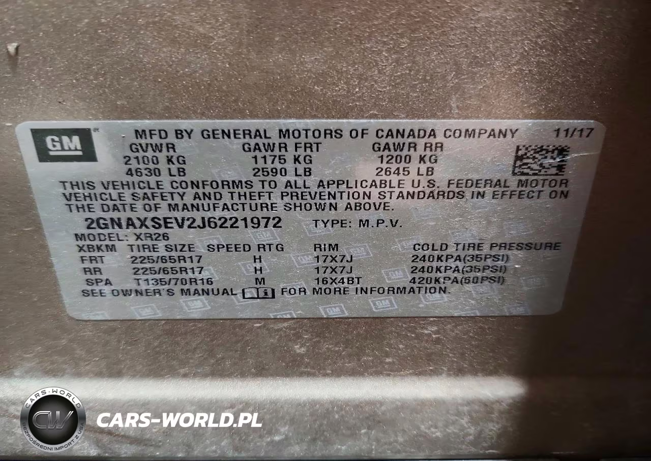 2018 Chevrolet Equinox Lt VIN:2GNAXSEV2J6221972 - 12
