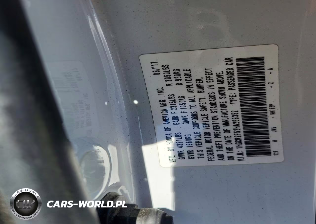 2017 Honda Accord Sport VIN:1HGCR2F52HA269352 - 12