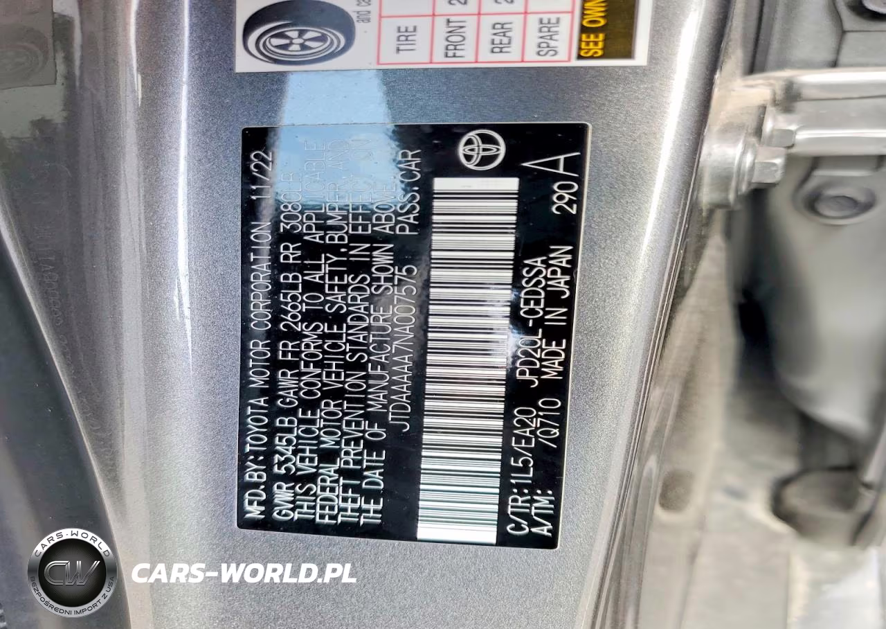 2022 Toyota Mirai Xle VIN:JTDAAAAA7NA007575 - 12