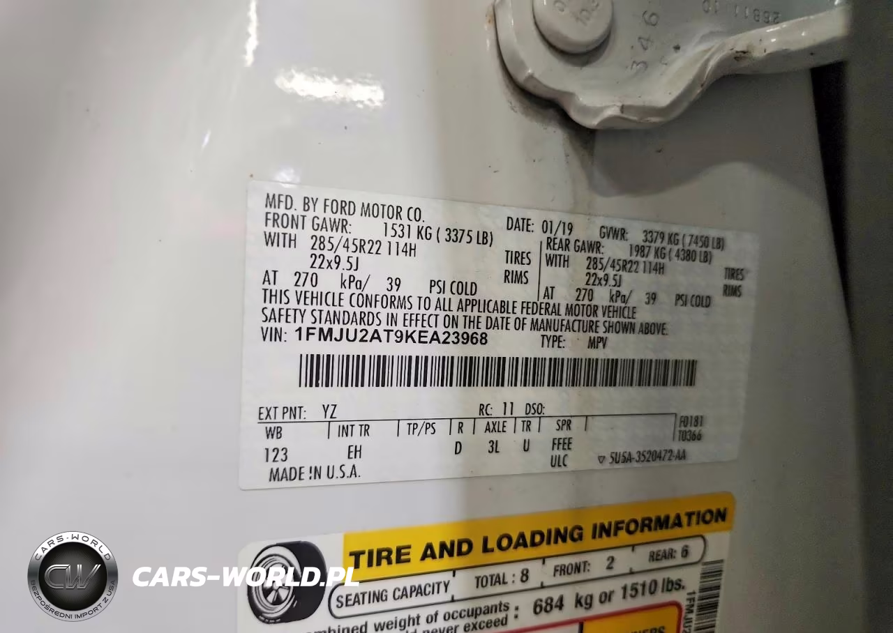 2019 Ford Expedition Limited VIN:1FMJU2AT9KEA23968 - 13