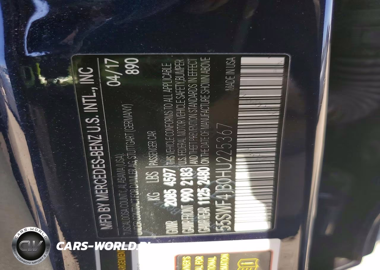 2017 Mercedes-Benz C 300 VIN:55SWF4JB0HU225367 - 13