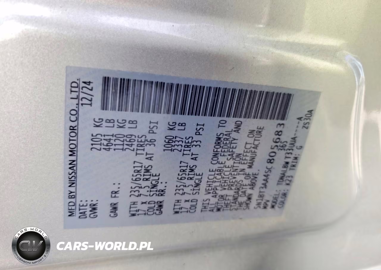2025 Nissan Rogue S VIN:5N1BT3AA4SC805683 - 13