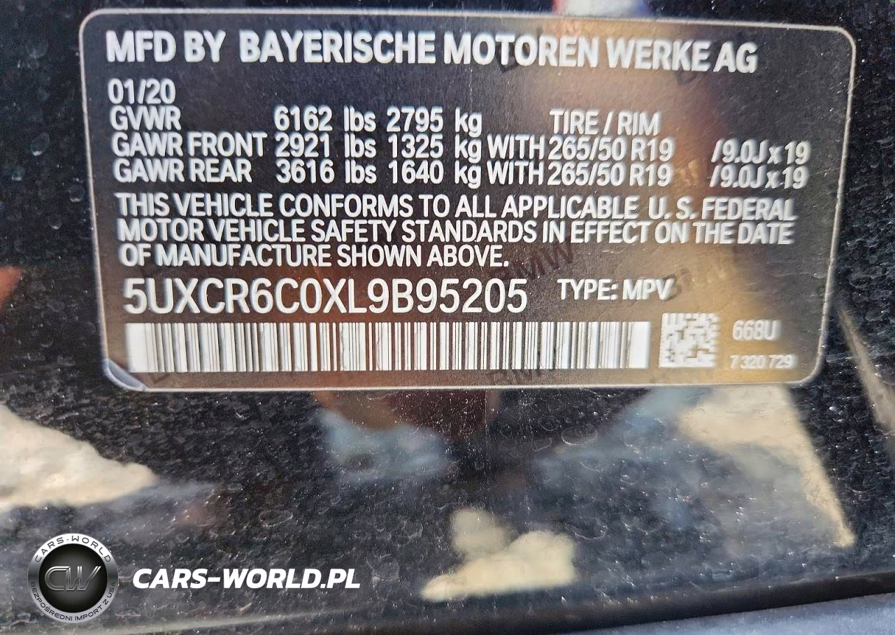 2020 BMW X5 xDrive40I VIN:5UXCR6C0XL9B95205 - 13