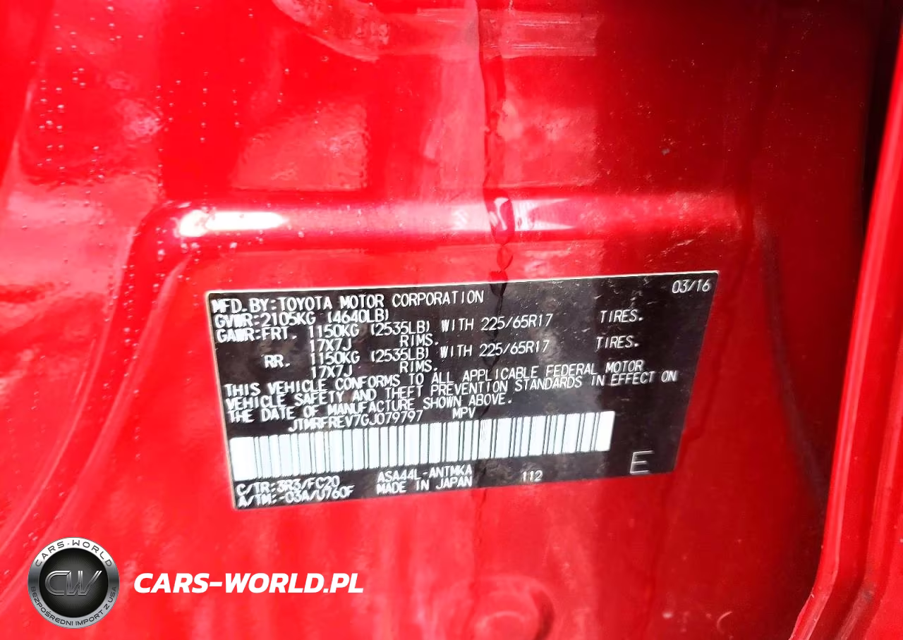 2016 Toyota Rav4 Xle VIN:JTMRFREV7GJ079797 - 13