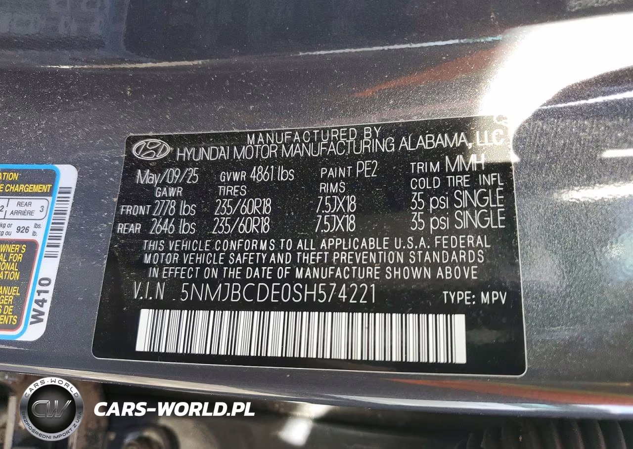 2025 Hyundai Tucson Sel VIN:5NMJBCDE0SH574221 - 13