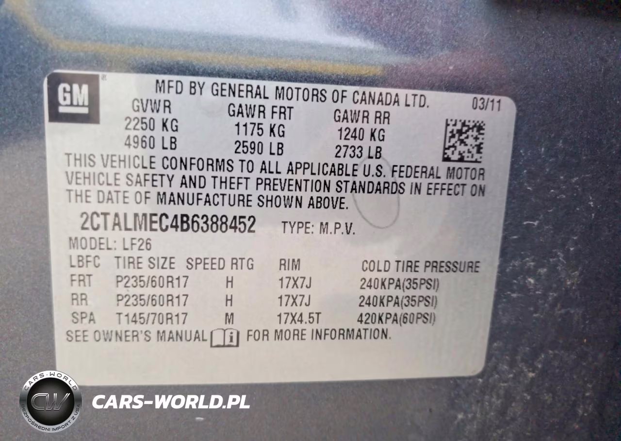 2011 GMC Terrain Sle VIN:2CTALMEC4B6388452 - 13