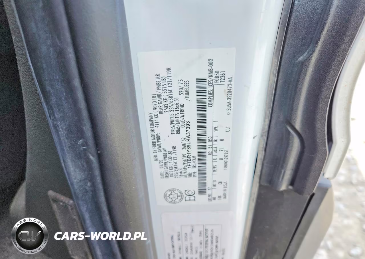 2020 Ford Transit T-250 VIN:1FTBR1Y89LKA37393 - 12