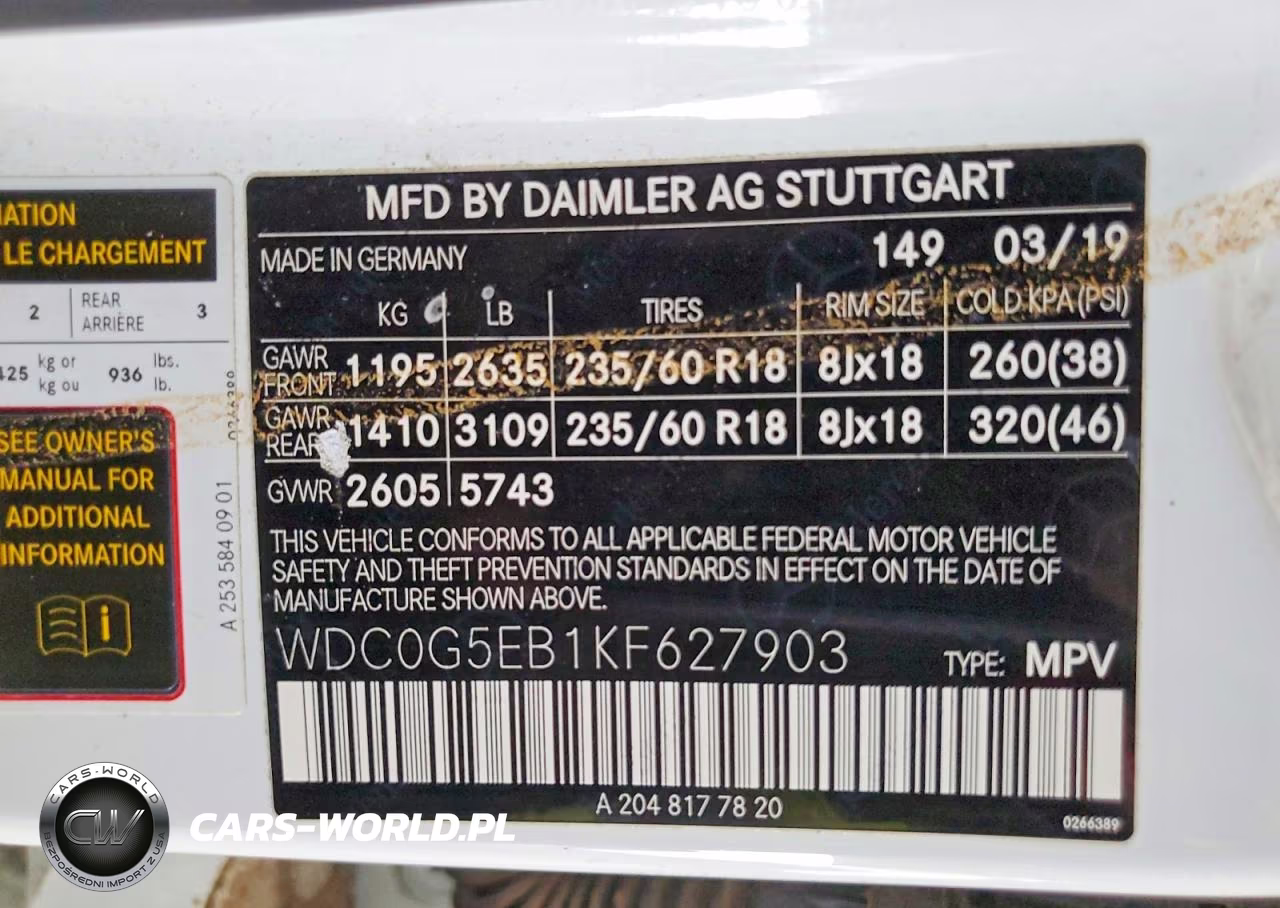 2019 Mercedes-Benz Glc 350E VIN:WDC0G5EB1KF627903 - 12