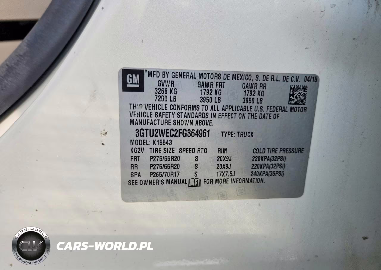2016 GMC Sierra Sle VIN:3GTU2WEC2FG364961 - 12