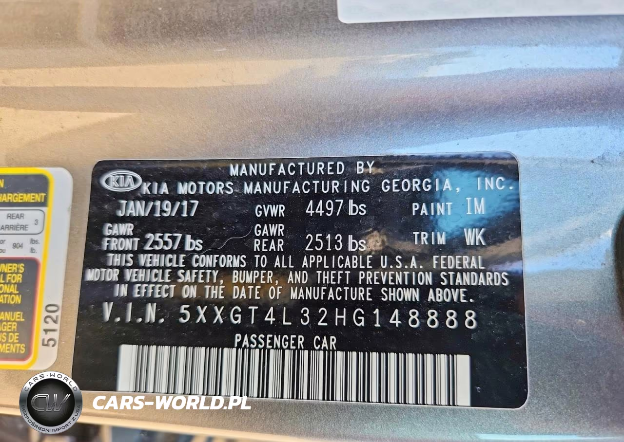 2017 Kia Optima Lx VIN:5XXGT4L32HG148888 - 12