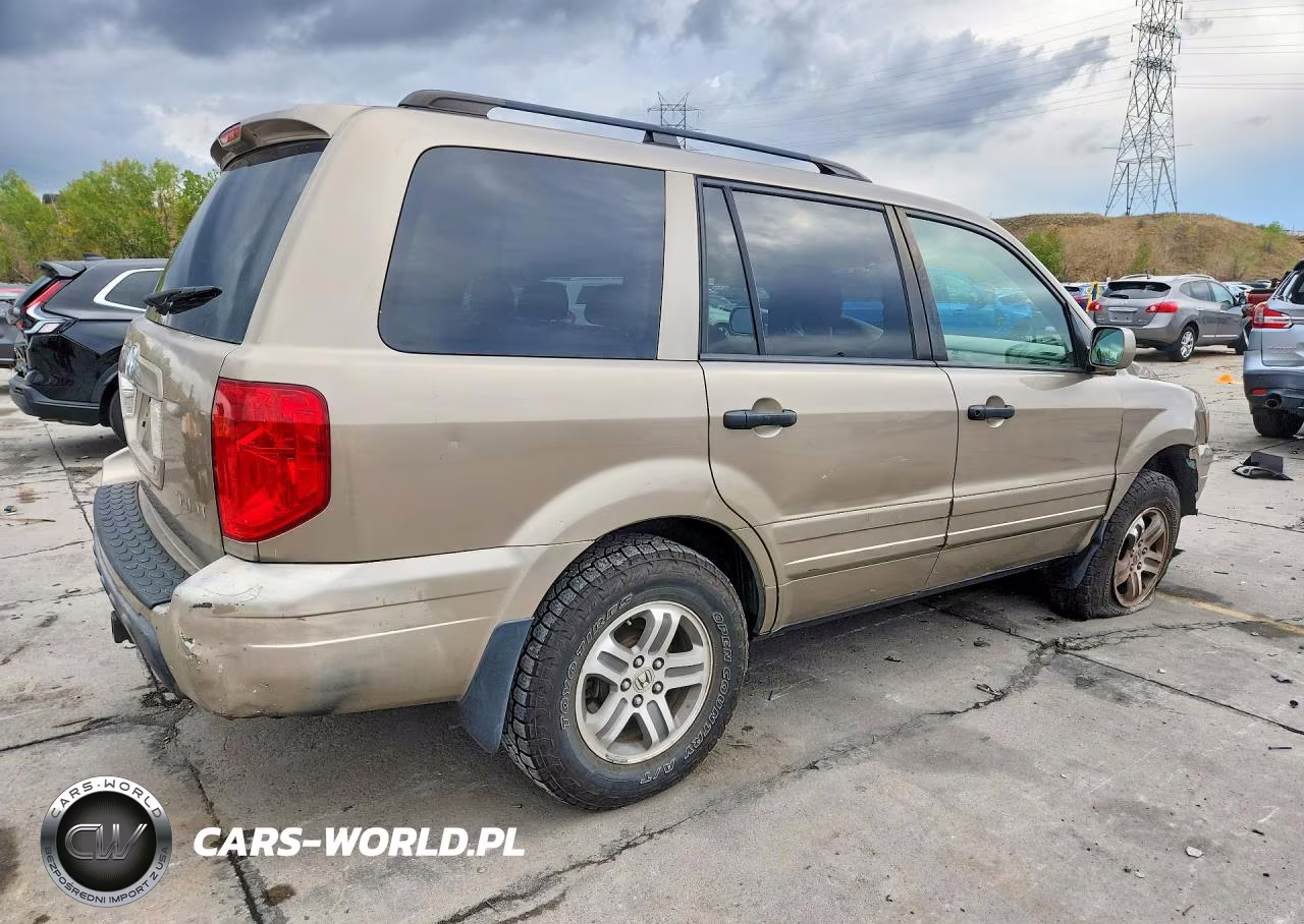 2005 Honda Pilot Exl VIN:2HKYF18565H538252 - 3