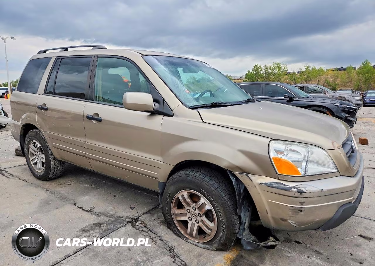 2005 Honda Pilot Exl VIN:2HKYF18565H538252 - 4